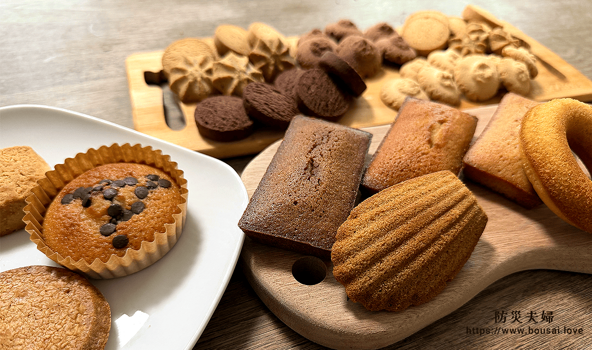 スナックミーの焼き菓子（フィナンシェ、クッキー、マドレーヌ、ケーキなど）