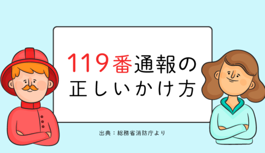 119番通報の電話のかけ方（伝えるべき内容）